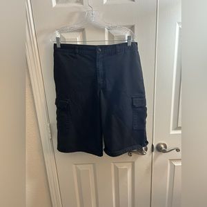 Dickies Black Cargo Shorts - Size 34
